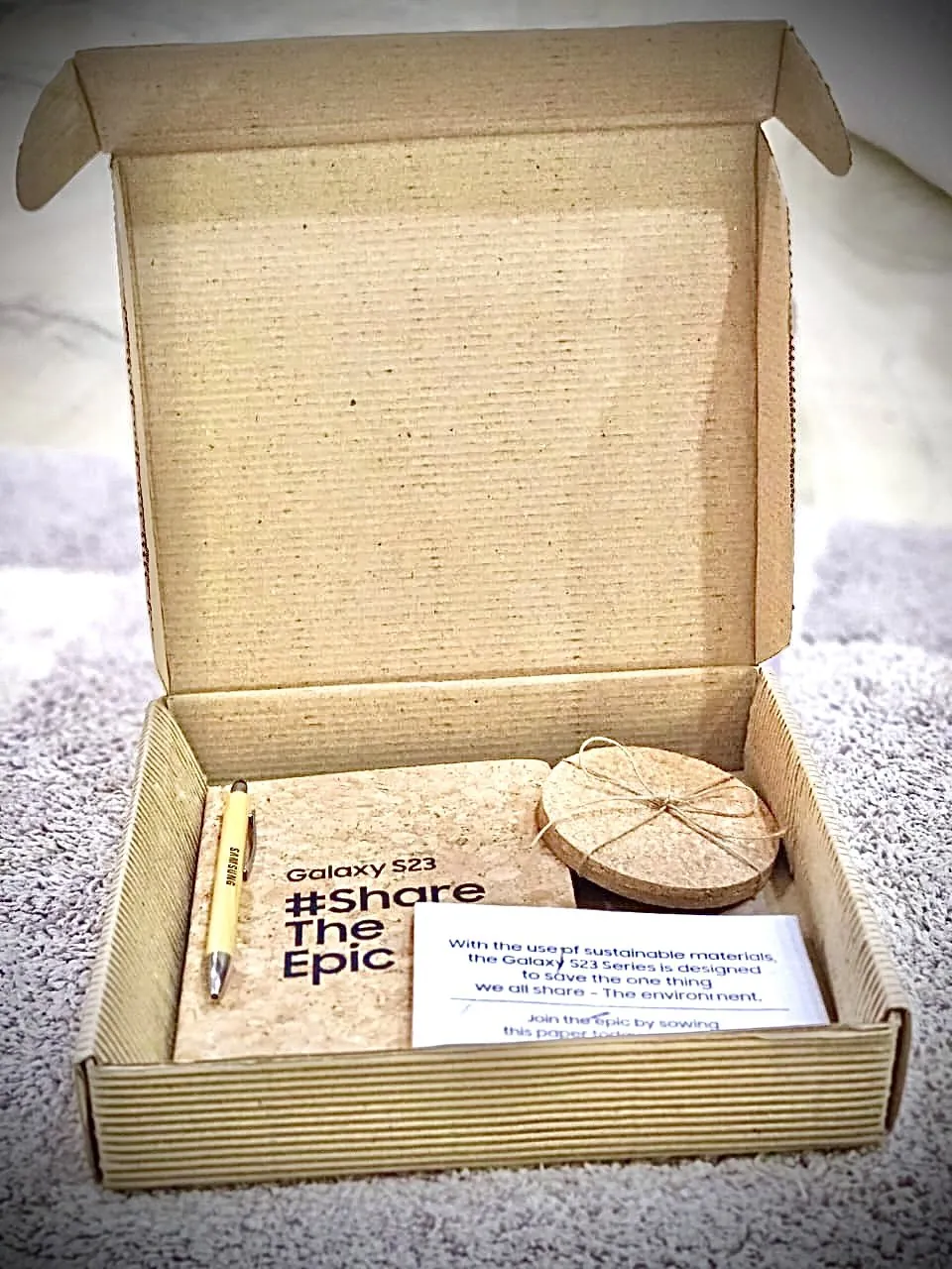 Seed-paper kit box for Samsung